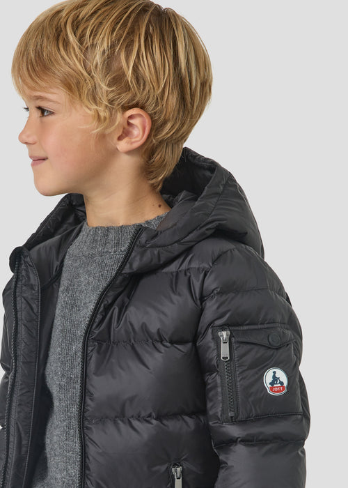Doudoune enfant à capuche Grand Froid Noir Kazan - JOTT - 4