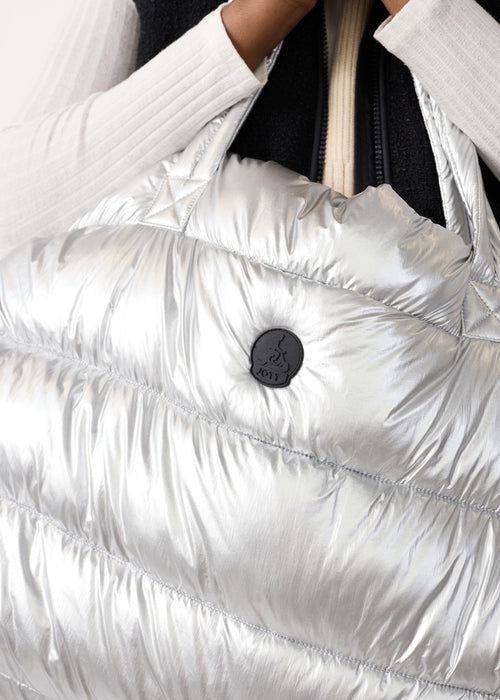 Maxi totebag métallique Argent Leina metallic - JOTT - 3