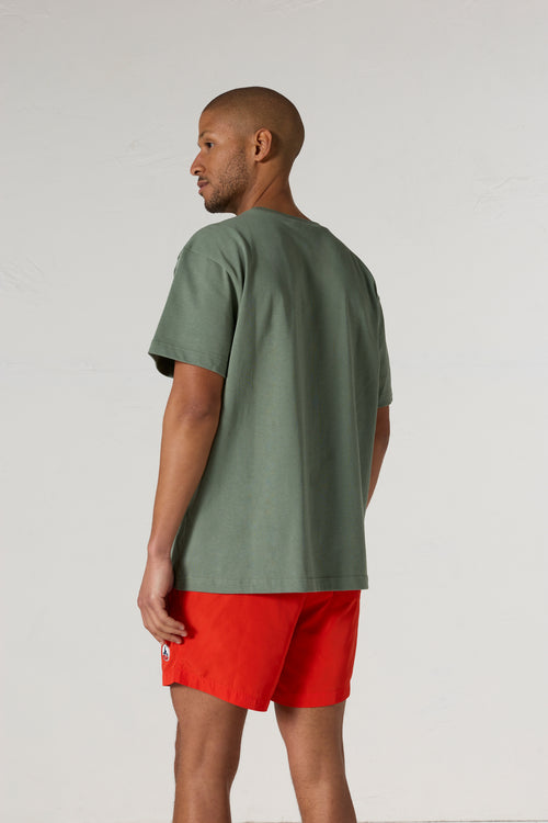 T-shirt col rond mixte Vert sauge Lipe - JOTT - 4