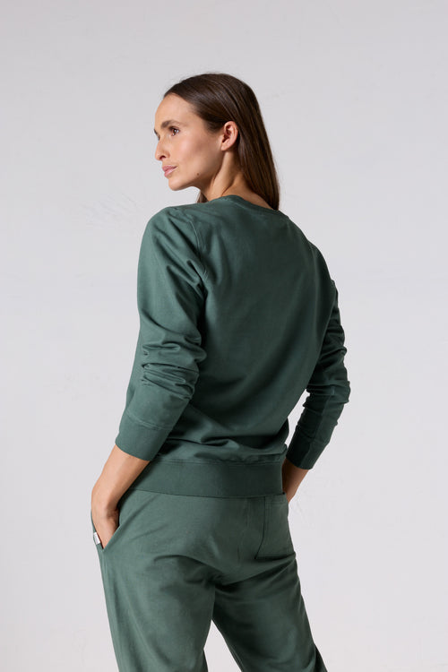 Sweat col rond Vert sauge Maida - JOTT - 4