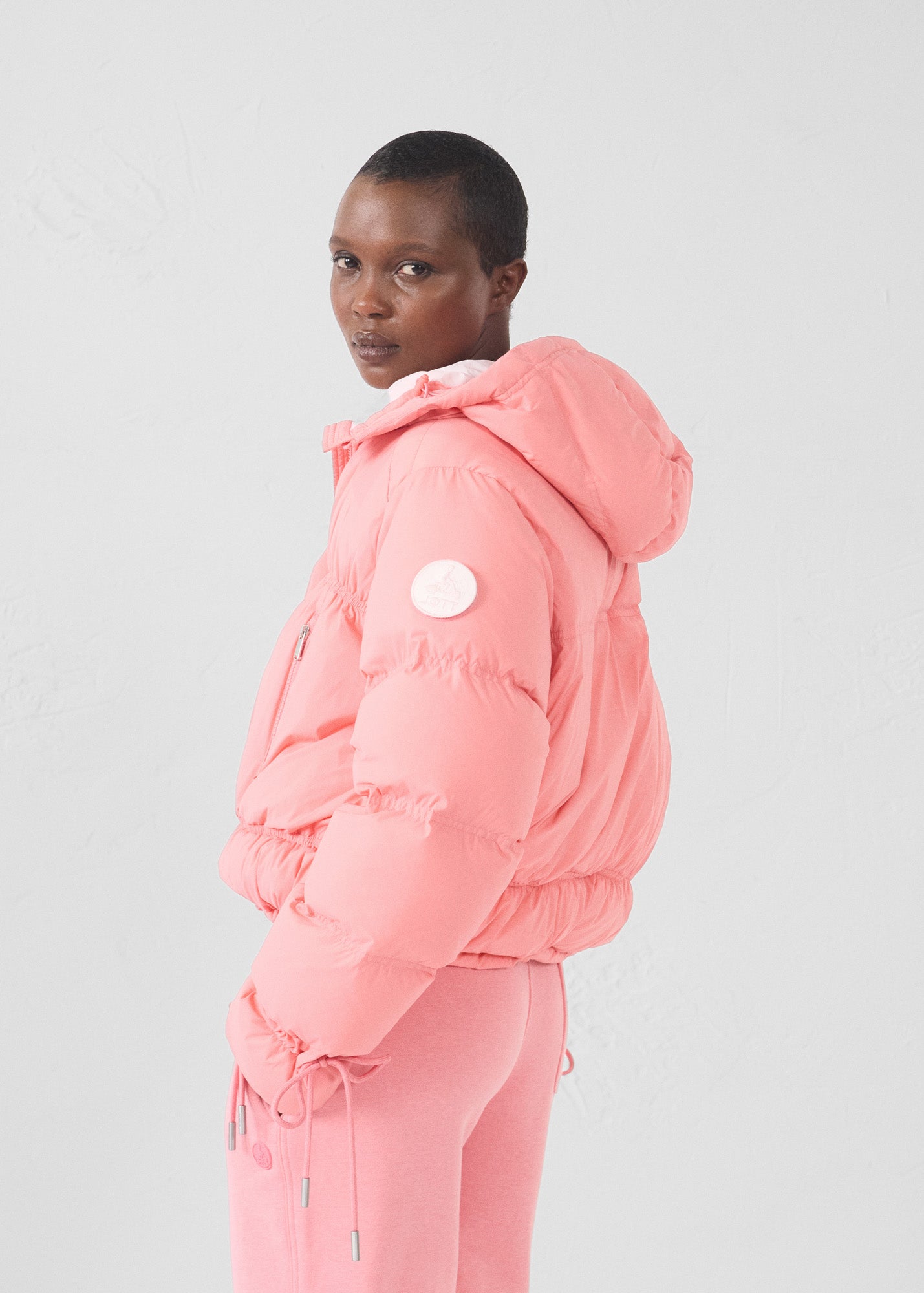 Down jacket Grand Froid esprit puffer Vibrant pink Nami - JOTT