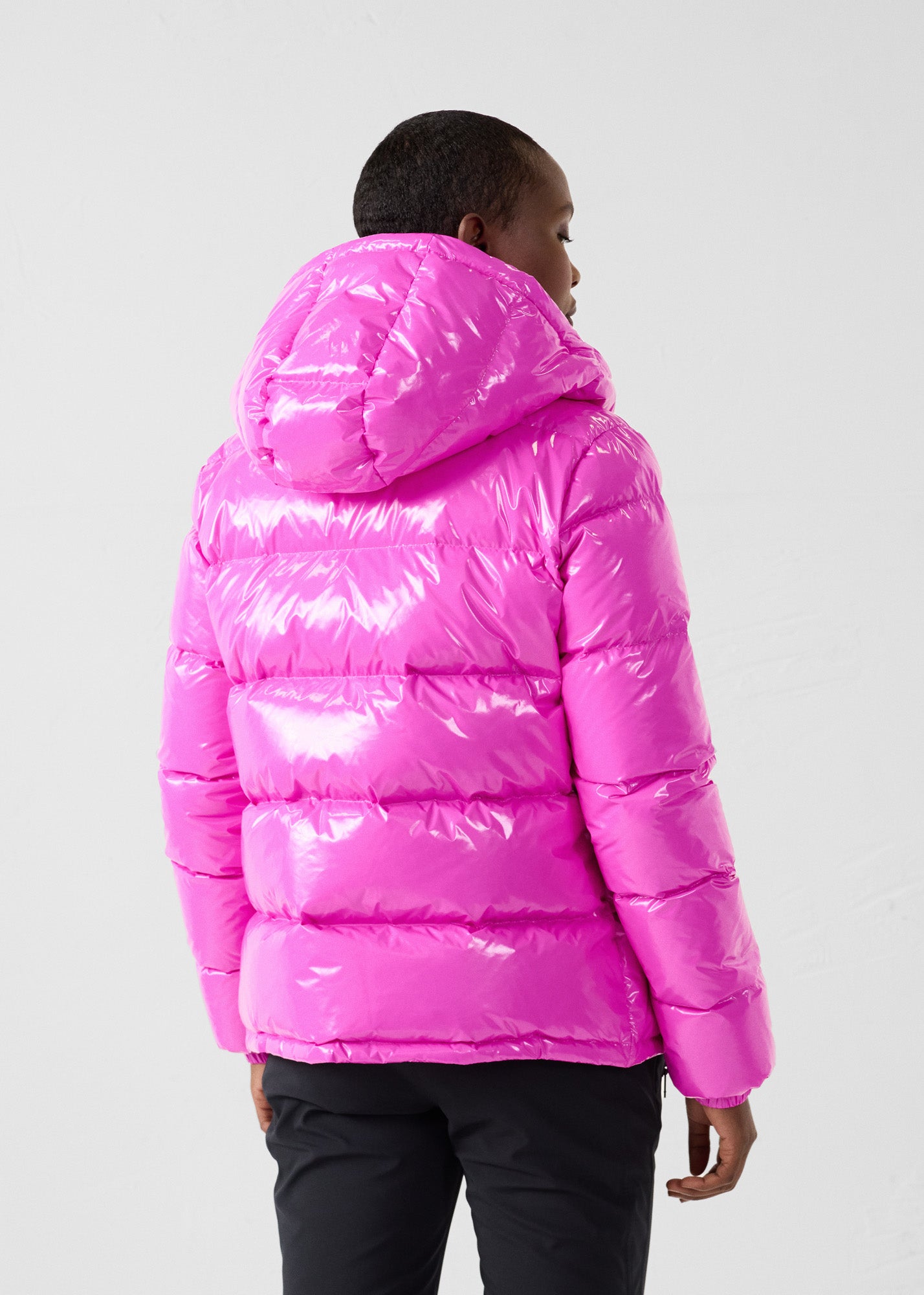 Down jacket Grand Froid Electric pink Prague lacquered - JOTT