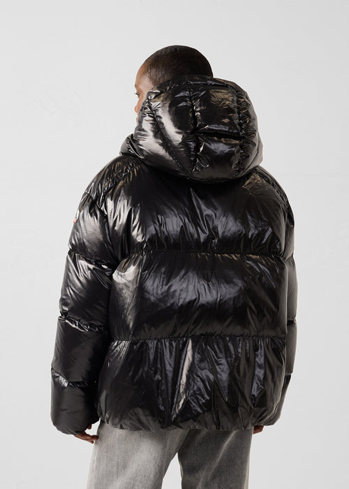 Doudoune Grand Froid puffer Noir Quinn shiny - JOTT - 4