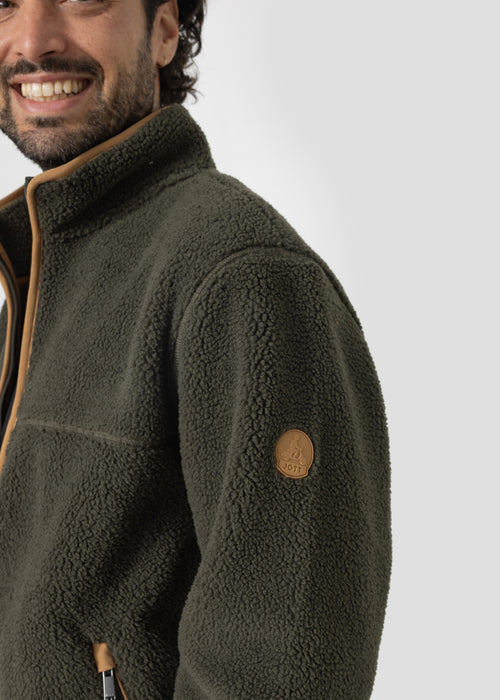 Veste polaire zippée Army foncé Raphy - JOTT - 4