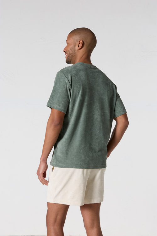 T-shirt col rond Vert sauge Reef - JOTT - 4