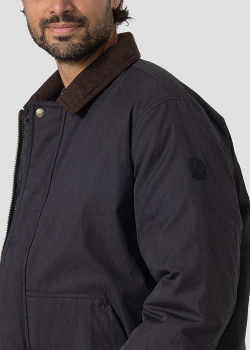 Blouson bi-matière Noir Rico - JOTT - 4