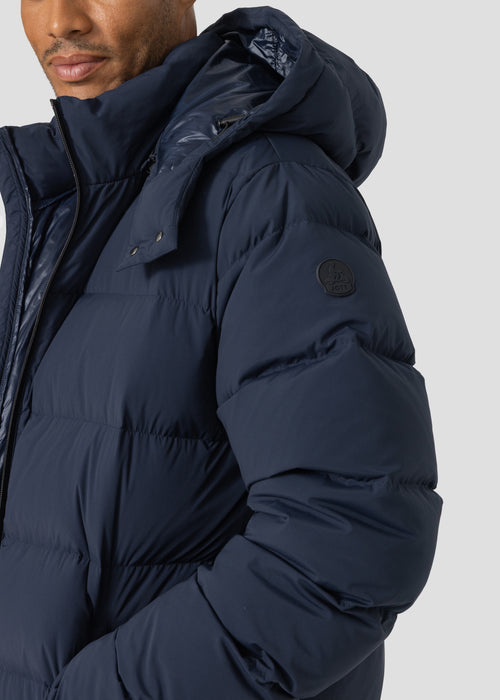 Doudoune à capuche amovible Grand Froid Bleu nuit Riven