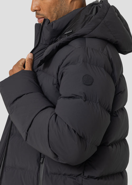 Doudoune à capuche amovible Grand Froid Noir Riven