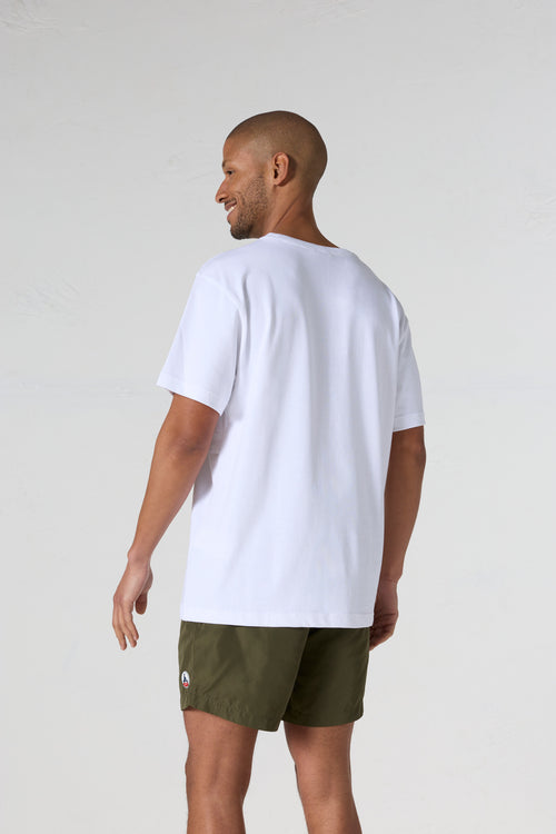 T-shirt col rond mixte imprimé Blanc Samet - JOTT - 4