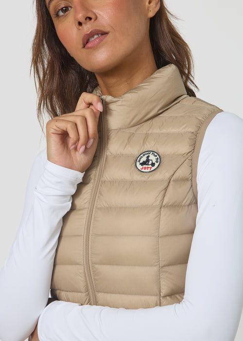 Doudoune légère sans manches Beige Seda - JOTT - 4