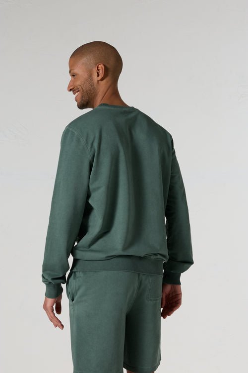 Sweat col rond Vert sauge Sevan - JOTT - 4