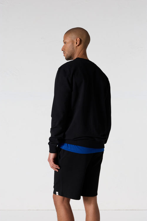 Sweat col rond Noir graphite Sevan - JOTT - 4