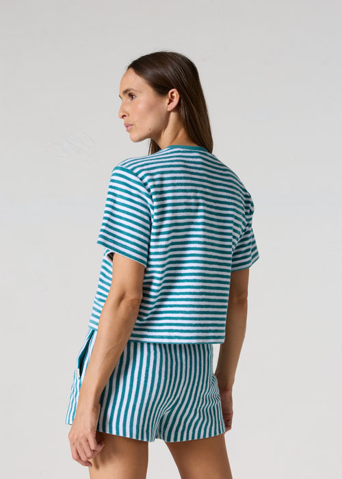 Top éponge Eaux cotières rayé Silica stripe - JOTT - 4