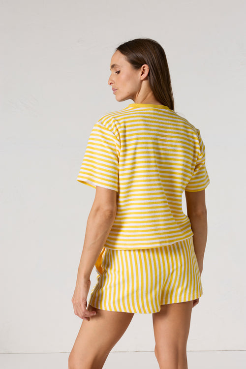 Top éponge Jaune abeille rayé Silica stripe - JOTT - 4
