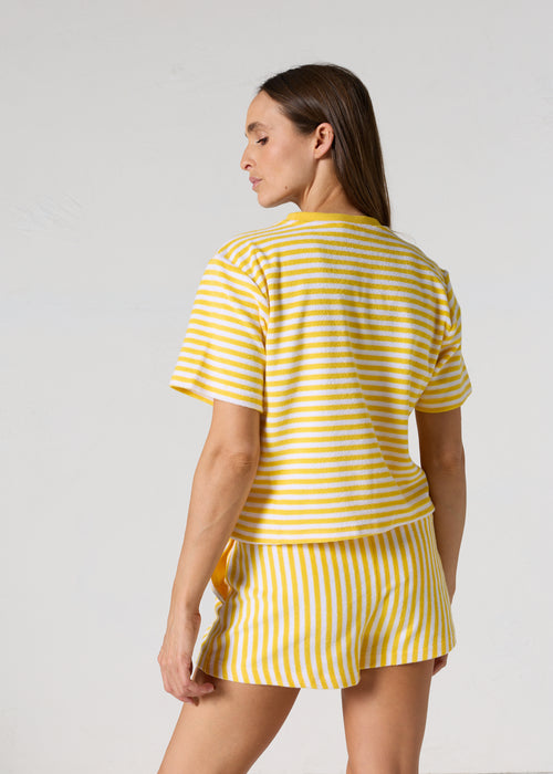 Top éponge Jaune abeille rayé Silica stripe - JOTT - 4