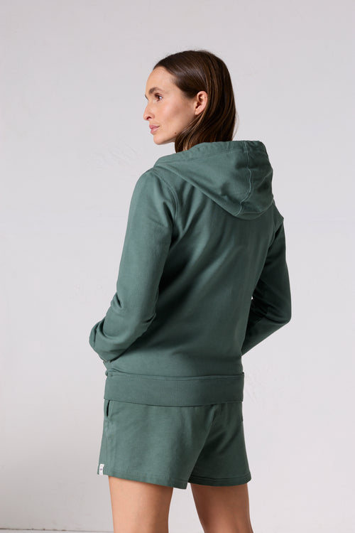 Veste zippée à capuche Vert sauge Sima - JOTT - 5
