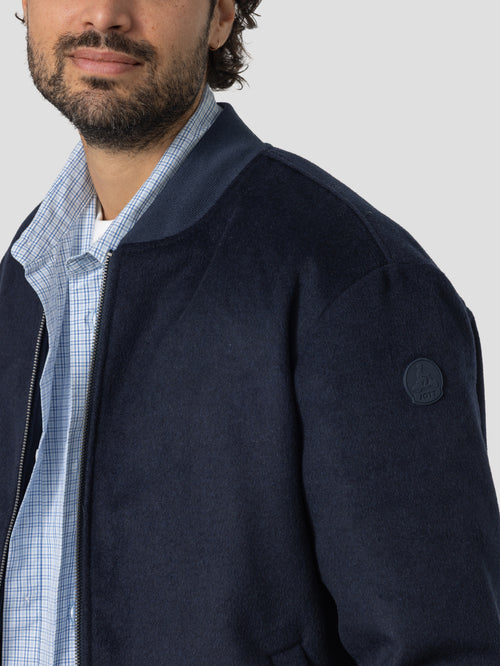 Bomber laine Bleu nuit Skanor - JOTT - 5