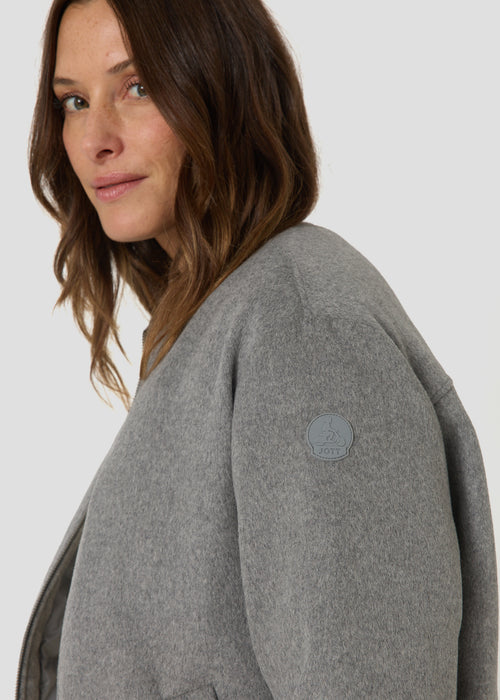 Bomber laine Gris chiné Solna - JOTT - 5