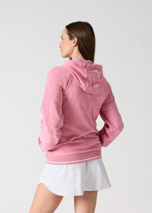 Veste zippée à capuche Pink antique Tellin - JOTT - 4