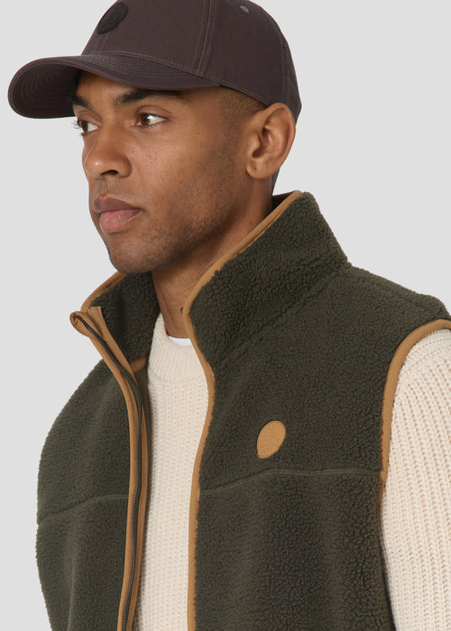 Veste polaire sans manches Army foncé Tobias - JOTT - 4