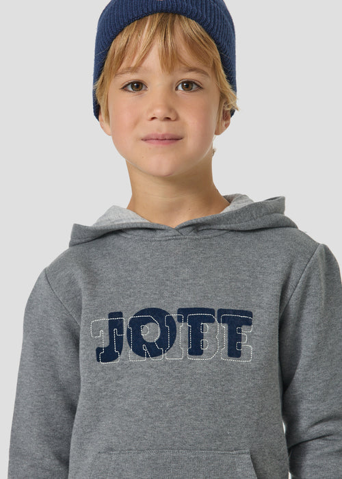 Sweat à capuche enfant Gris chiné foncé Tribo - JOTT - 4