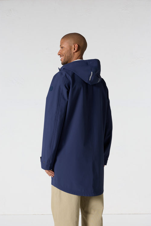 Imperméable mixte mi-long Marine Zerti - JOTT - 4