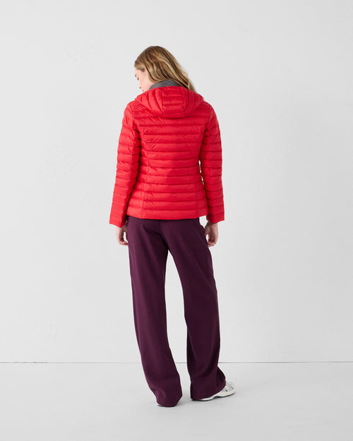 Doudoune légère à capuche Rouge carmin Cloe - JOTT - 4