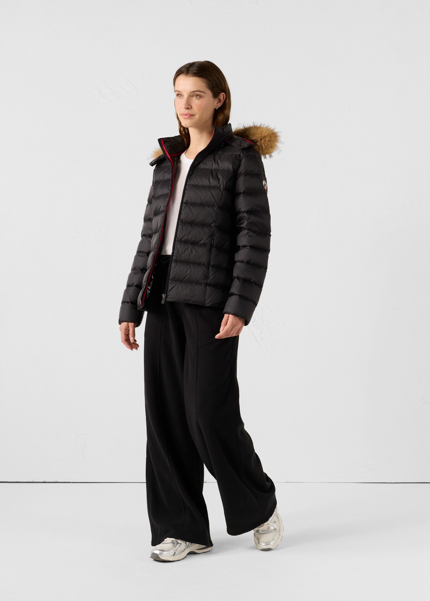 Down jacket with hood GREAT COLD Noir Luxe - JOTT