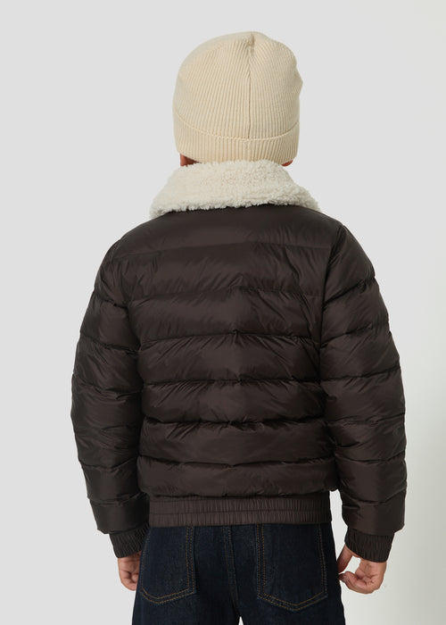 Doudoune enfant aviateur Café noir Bass - JOTT - 5