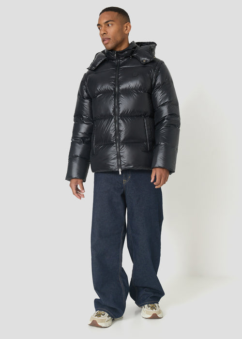 Doudoune Grand Froid manches amovibles Noir Brody shiny - JOTT - 4