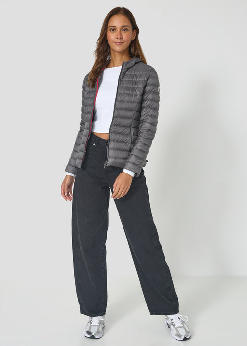 Doudoune légère à capuche Anthracite Cloe - JOTT - 5