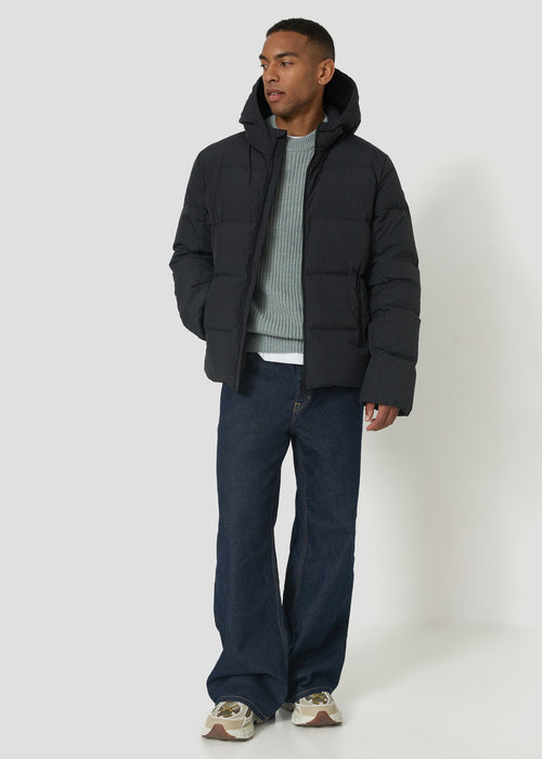 Doudoune à capuche Grand Froid ripstop Grille noire Erza - JOTT - 5