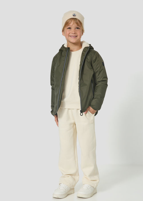 Imperméable doublé enfant Army foncé Glaico sherpa - JOTT - 5