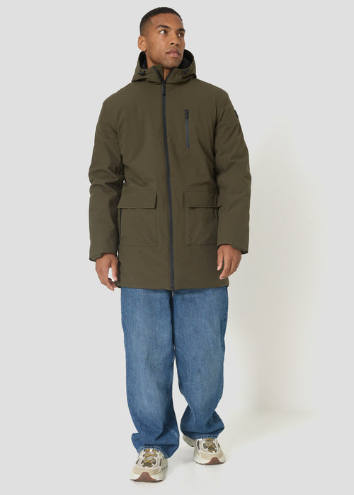 Imperméable polaire mi-long Army foncé Hatton - JOTT - 5