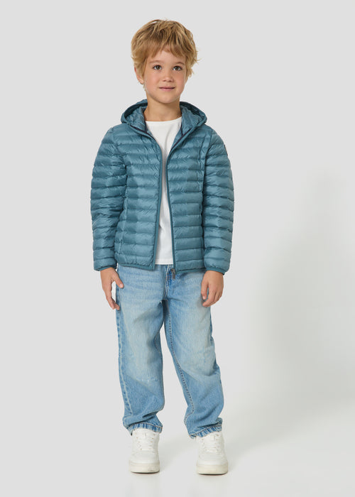 Doudoune légère à capuche enfant Bleu tempête Hugo - JOTT - 5