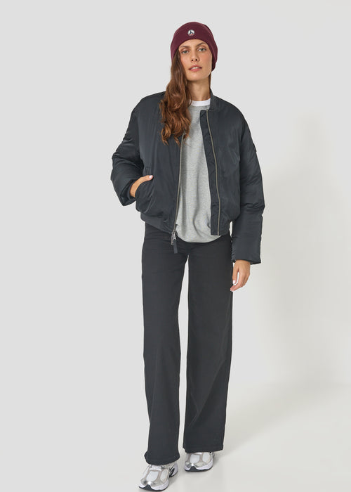 Bomber satin Noir Inael - JOTT - 4