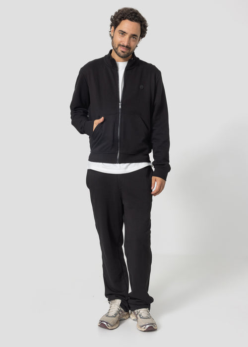 Veste zippée en molleton gratté Noir Jude - JOTT - 5