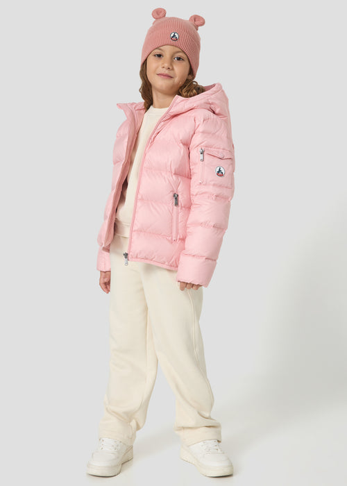 Doudoune enfant à capuche Grand Froid Pétale doux Kazan - JOTT - 5