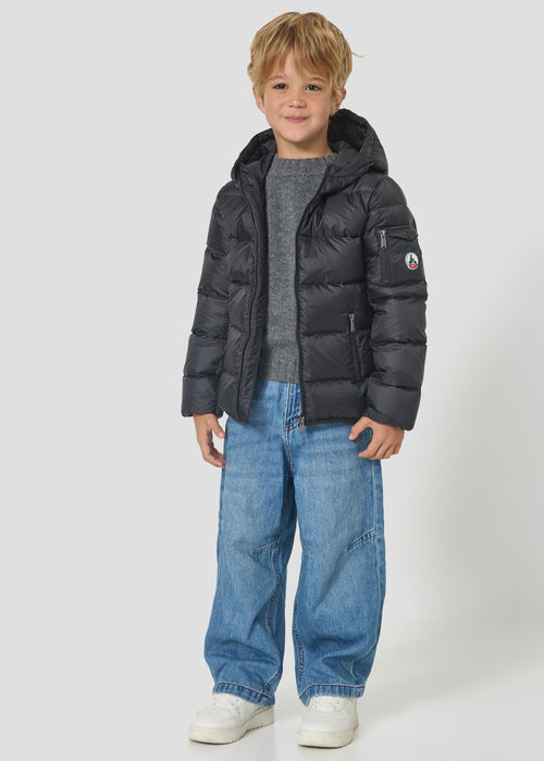 Doudoune enfant à capuche Grand Froid Noir Kazan - JOTT - 5