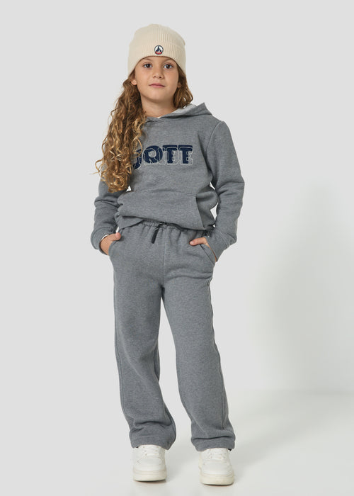 Pantalon de jogging enfant Gris chiné foncé Maloe - JOTT - 5