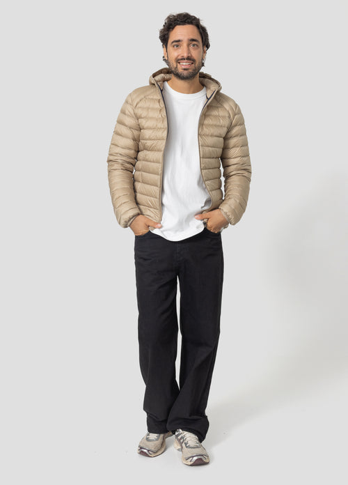Doudoune légère à capuche Beige Nico - JOTT - 5