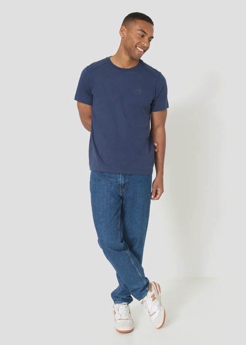 T-shirt col rond homme en coton Marine Pedro - JOTT - 5