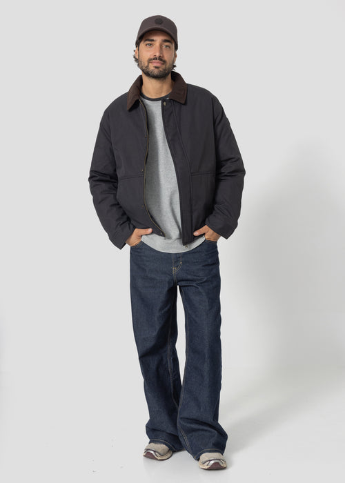 Blouson bi-matière Noir Rico - JOTT - 5