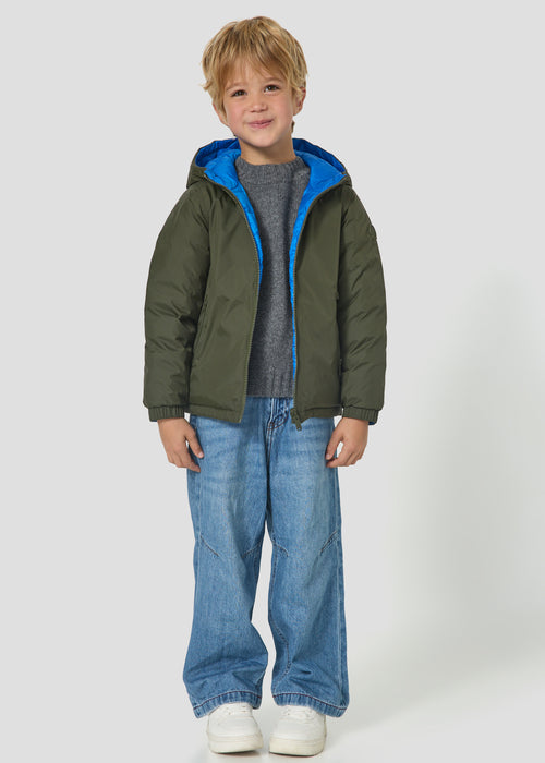 Doudoune enfant réversible Army foncé/Lune bleue Sauda 2.0 - JOTT - 5