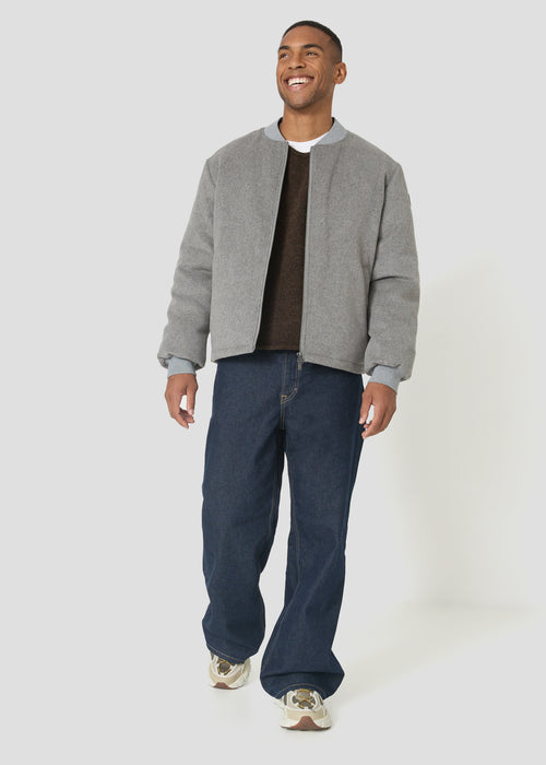 Bomber laine Gris chiné Skanor - JOTT - 5