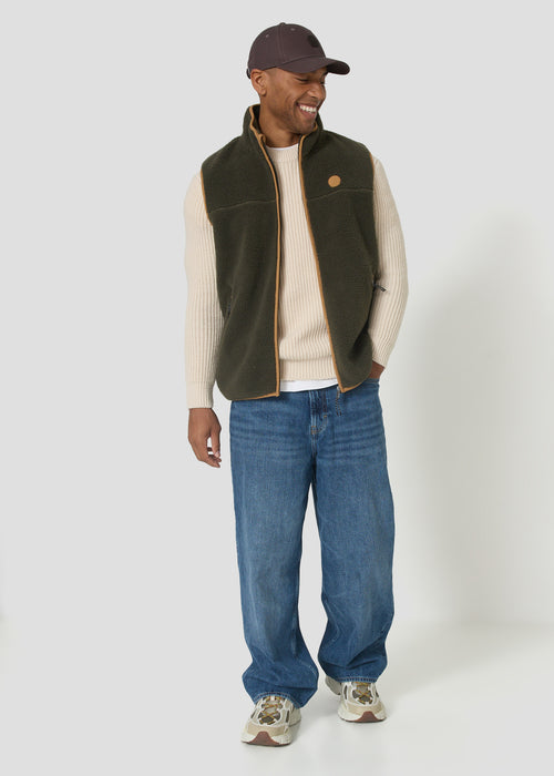 Veste polaire sans manches Army foncé Tobias - JOTT - 5