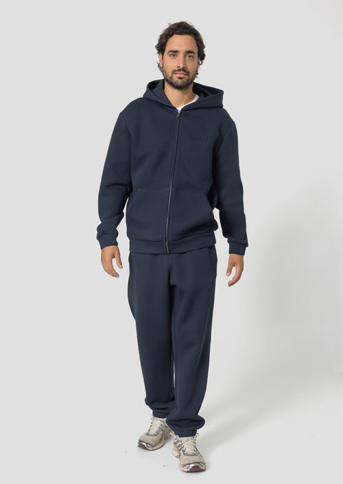 Veste zippée oversize à capuche Bleu nuit Vahe - JOTT - 3