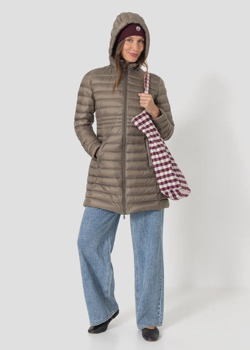 Doudoune longue à capuche Taupe Vero 2.0 - JOTT - 5
