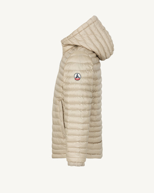 Doudoune enfant réversible à capuche Ultralight Marine/Beige Kyoto 2.0 - JOTT - 4