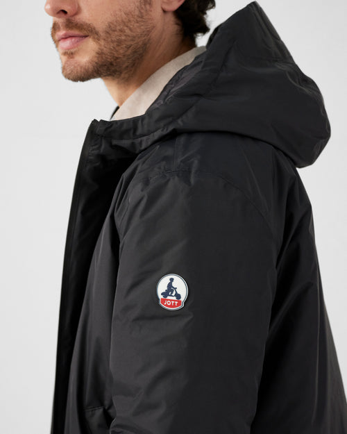 Doudoune réversible à capuche Noir Bergen